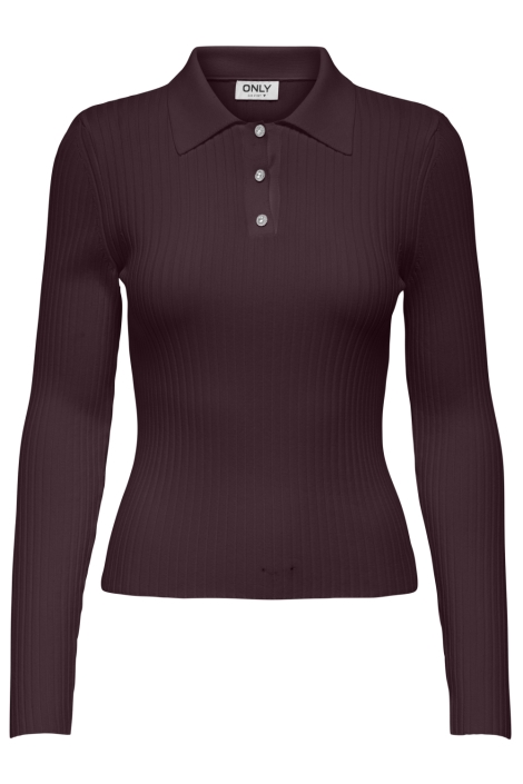 Only onlelisa l/s rib polo rp knt